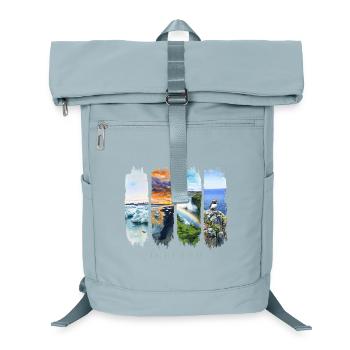 Voyage de vacances en Islande – Islande Nature & Aurores Boréales - Sac à dos ordinateur - bleu glacier - Devant
