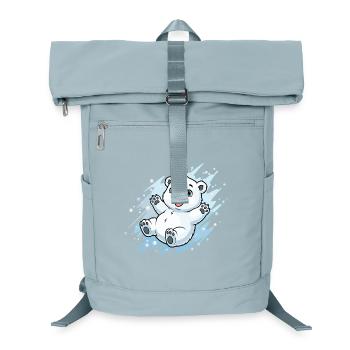 Happy Polar Bear Splash - Laptop Backpack - ice blue - Front