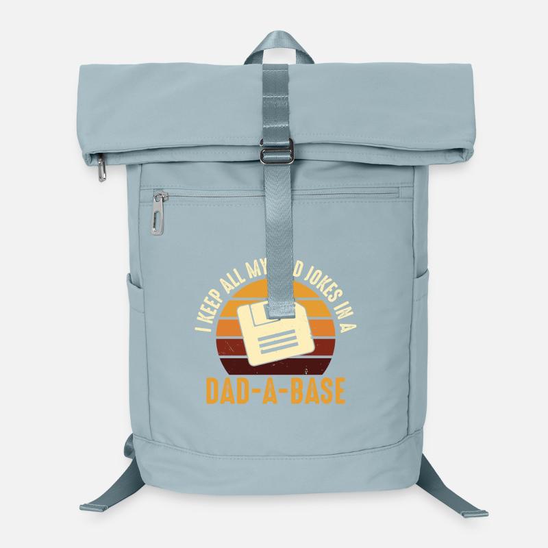 Papa Joke Disquette Rétro Design Sac à dos ordinateur