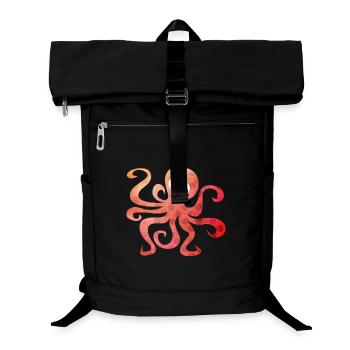 Octopus Dots Squid Tentacle Comic - Laptop Backpack - black - Front