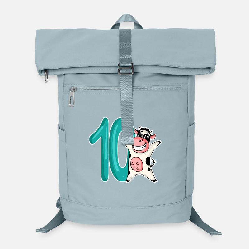 10ème anniversaire motif vache - dix - 10 ans Sac à dos ordinateur