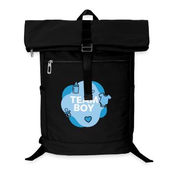Team Boy Baby Shower Design - Laptop-Rucksack  - Schwarz - Vorne