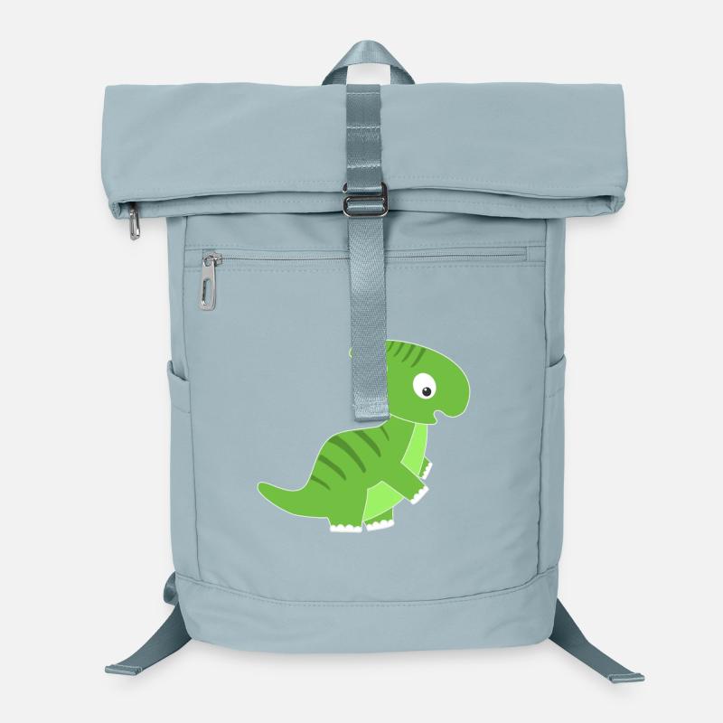 Motif dinosaure vert pour enfants Sac à dos ordinateur
