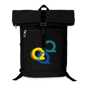 Letter Q q - Laptop Backpack - black - Front
