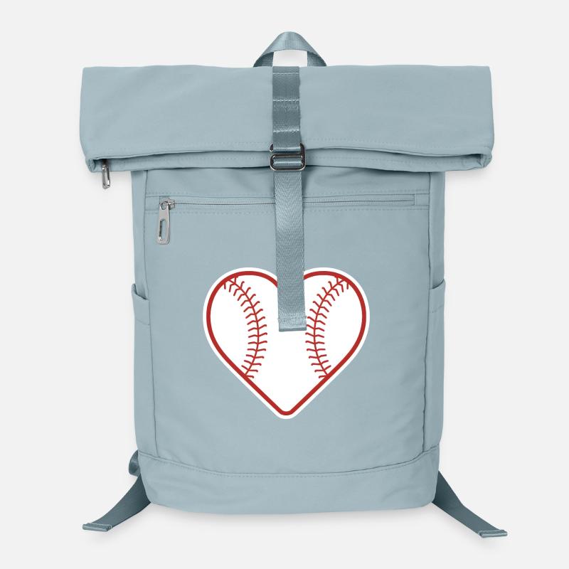 Baseball Herz Design Liebe Baseball Laptop-Rucksack 