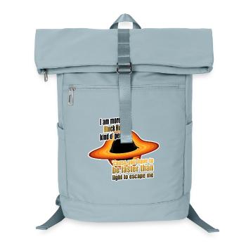 I am more the Black Hole kind o' person - Laptop Backpack - ice blue - Front