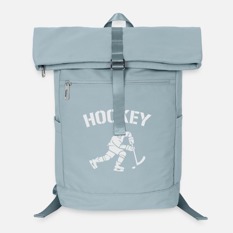 Hockey-Silhouette: Eiszeit auf dem Eis Laptop Backpack