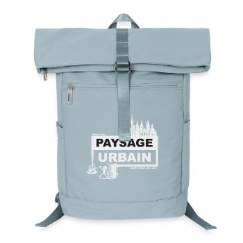 Stadtbild - französisch - ready when you are - Laptop-Rucksack  - Eisblau - Vorne