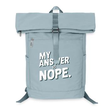 Ma réponse est non, sarcasme drôle, je dis pour - Sac à dos ordinateur - bleu glacier - Devant