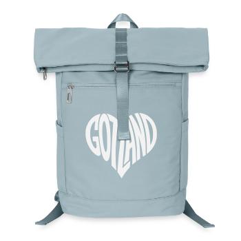Gotland Herz Schriftzug - Laptop-Rucksack  - Eisblau - Vorne