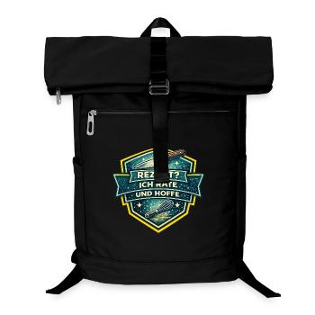 Rezept? Ich Rate Und Hoffe - Laptop-Rucksack  - Schwarz - Vorne
