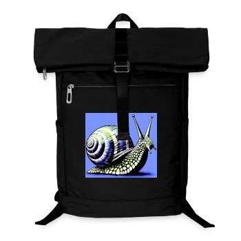 Schnecke - Laptop-Rucksack  - Schwarz - Vorne
