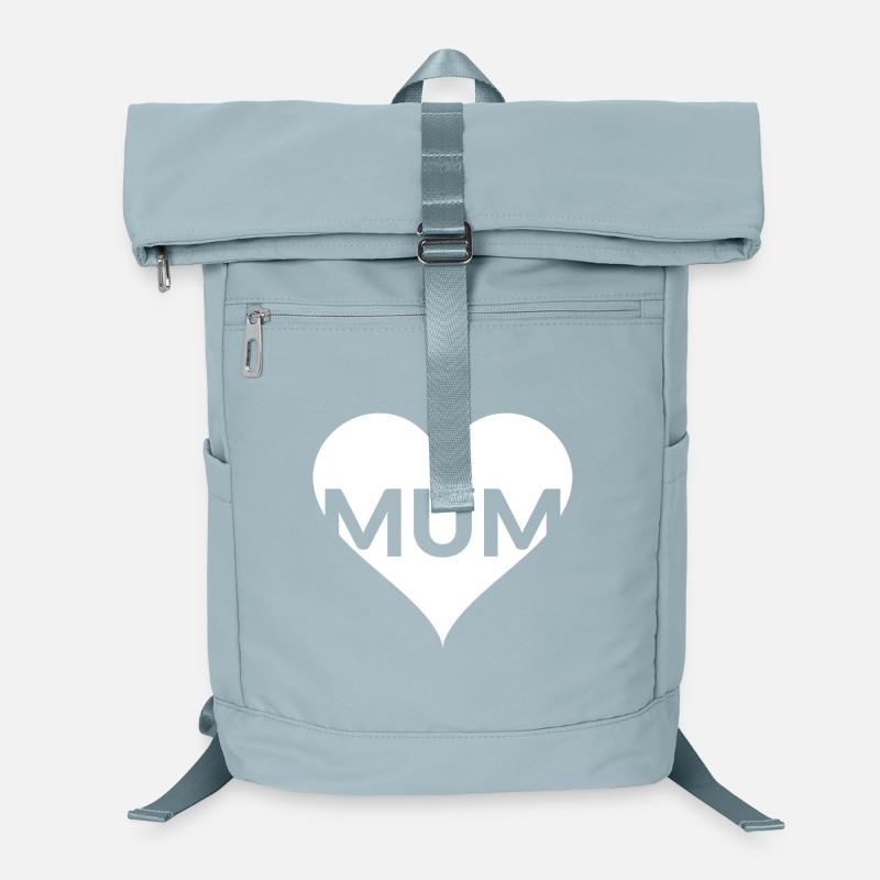 Cœur avec lettres MUM Sac à dos ordinateur