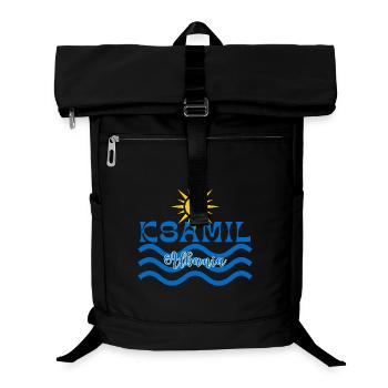 Ksamil Albanien Sonne und Wellen - Laptop-Rucksack  - Schwarz - Vorne