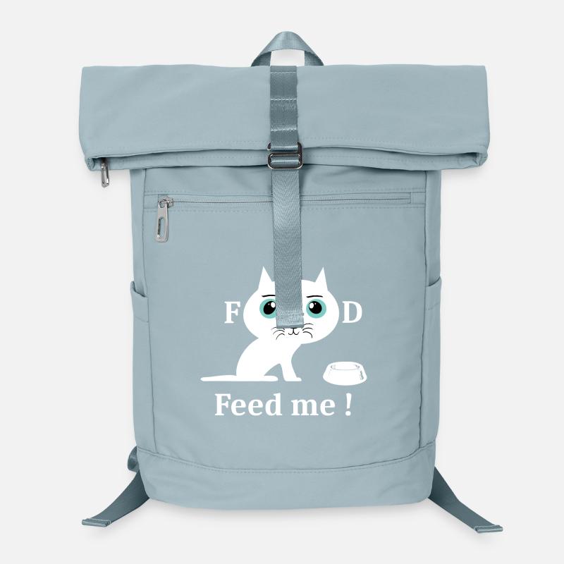 Chat blanc mignon Sac à dos ordinateur