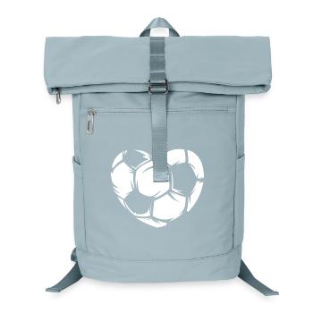 Football Love Heart Symbol Illustration Team - Laptop Backpack - ice blue - Front