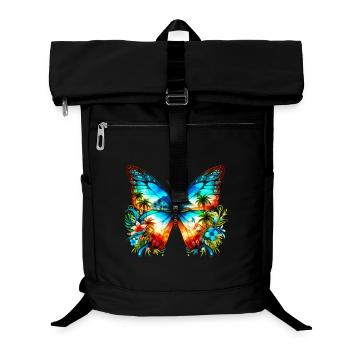 Butterfly - Laptop Backpack - black - Front