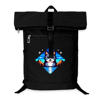 Pixel Cat - Laptop Backpack - black - Front