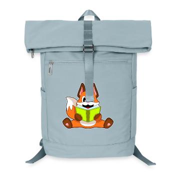 Fox Nerd Book - Laptop Backpack - ice blue - Front
