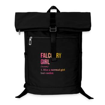 Falknerei - Laptop-Rucksack  - Schwarz - Vorne