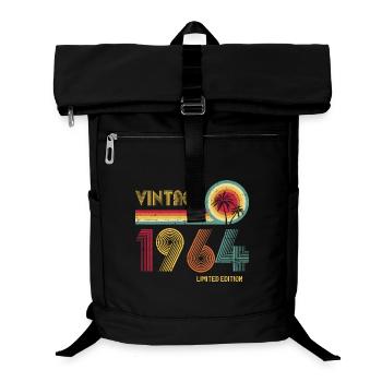 Retro-Vintage-Typografie-Design im Stil der 1970er Jahre - Laptop-Rucksack  - Schwarz - Vorne