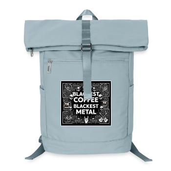 Blackest_Coffee_Blackest_Metal_02 - Laptop-Rucksack  - Eisblau - Vorne