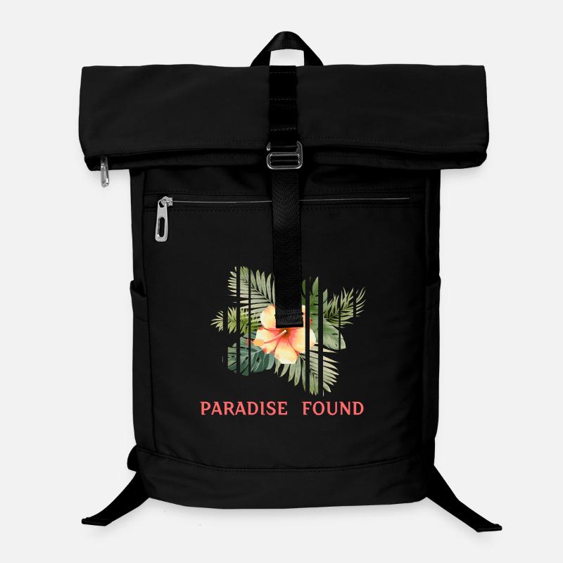 Fragmented Hibiscus Tropical Paradise Laptop Backpack