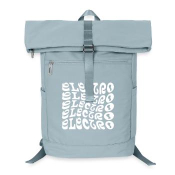 Elektro-Musik-Logo-Design - Laptop-Rucksack  - Eisblau - Vorne