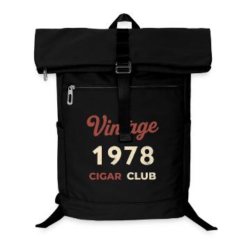 Millésime 1978 Cigar Club Rétro Naissance Année Cadeau - Sac à dos ordinateur - noir - Devant