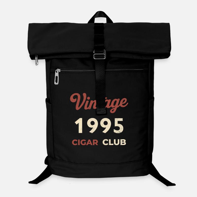 Vintage 1995 Cigar Club Retro Birth Year Gift Laptop Backpack