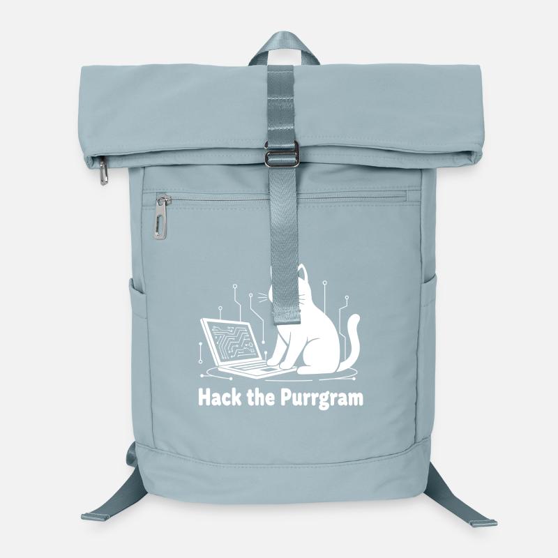 Hack Purrrgram : Humour Cat Tech Sac à dos ordinateur