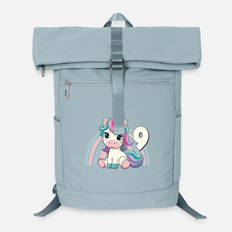 9th Birthday Unicorn Rainbow Cute Cute Laptop Backpack