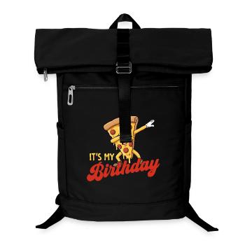 Es ist meine Geburtstags-Dabbing-Pizza-Witzparty. - Laptop-Rucksack  - Schwarz - Vorne