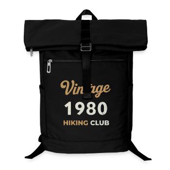 Vintage 1980 – Sailing Club Retro Geburtsjahr - Laptop-Rucksack  - Schwarz - Vorne