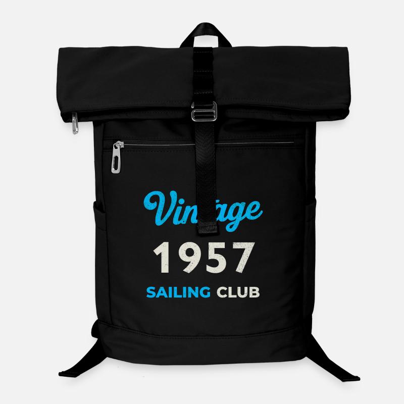 Vintage 1957 – Club de voile rétro Année de naissance Sac à dos ordinateur