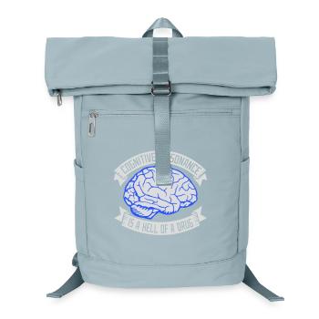 Cognitive Dissonance Is A Hell Of A Drug Saying - Laptop Backpack - ice blue - Front