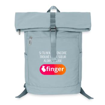 Finger application - Laptop Backpack - ice blue - Front