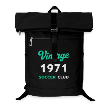 Vintage 1971 – Soccer Club Retro Birth Year - Laptop Backpack - black - Front