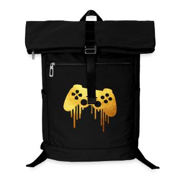 Gold player gamer - Laptop-Rucksack  - Schwarz - Vorne
