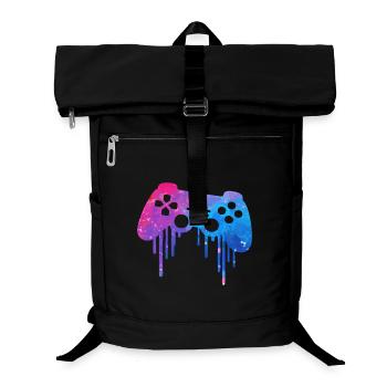 Gaming splash - Laptop-Rucksack  - Schwarz - Vorne