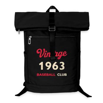 Vintage 1963 – Baseball Club Retro Birth Year - Laptop Backpack - black - Front