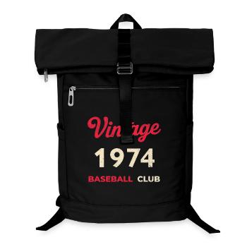 Vintage 1974 – Baseball Club Retro Birth Year - Laptop Backpack - black - Front