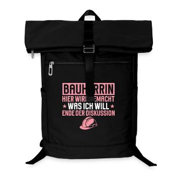 Builder Funny Gift House Building Construction Site - Laptop Backpack - black - Front