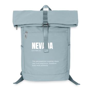 Dualité du Nevada : Typographie audacieuse Imprimé - Sac à dos ordinateur - bleu glacier - Devant