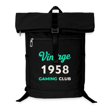 Vintage 1958 – Gaming Club Retro Birth Year - Laptop Backpack - black - Front