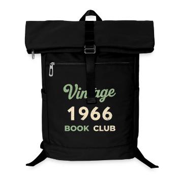 Vintage 1966 Book Club Retro Geburtsjahr Geschenk - Laptop-Rucksack  - Schwarz - Vorne