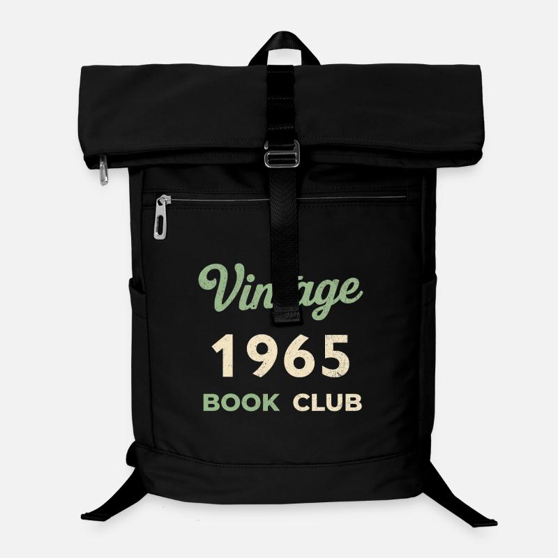 Cadeau rétro d’année de naissance vintage du club de lecture de 1965 Sac à dos ordinateur