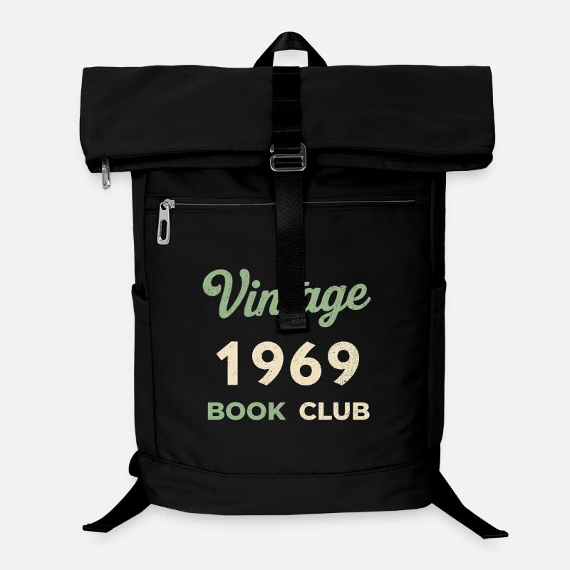 Cadeau rétro de l’année de naissance du club de lecture vintage 1969 Sac à dos ordinateur