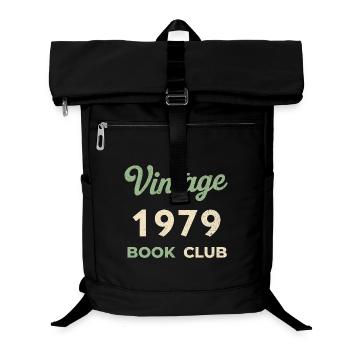 Vintage 1979 Book Club Retro Geburtsjahr Geschenk - Laptop-Rucksack  - Schwarz - Vorne