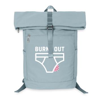 Burne out – humor, office, stress - Laptop Backpack - ice blue - Front